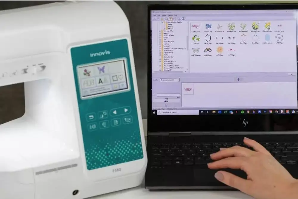 Masina de cusut Brother Innov-is F580 (White/Blue)