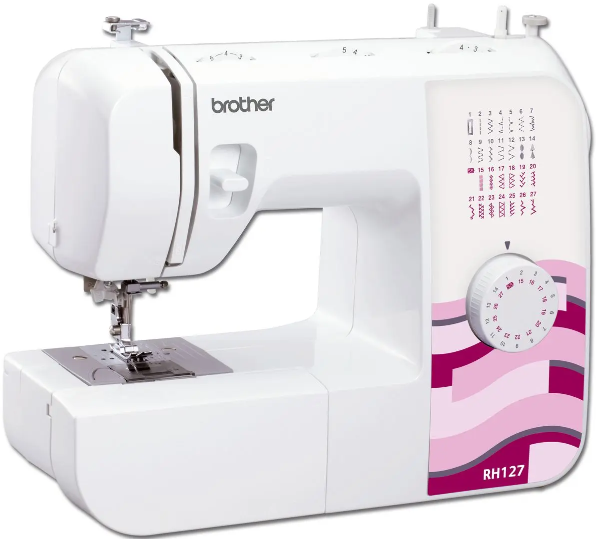 Masina de cusut Brother RH127 (White/Purple)