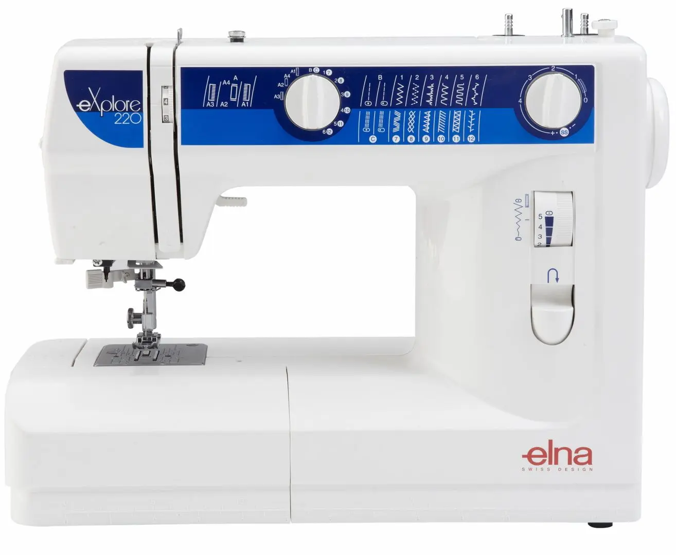 Masina de cusut Elna Explore 220 (White/Blue)