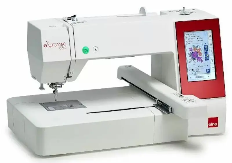 Masina de brodat Elna eXpressive 830 (White/Red)