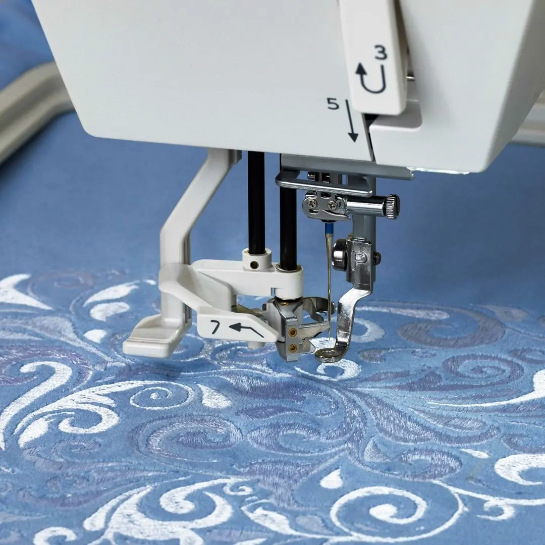 Masina de brodat Elna eXpressive 830L Creative Edition (White/Red)