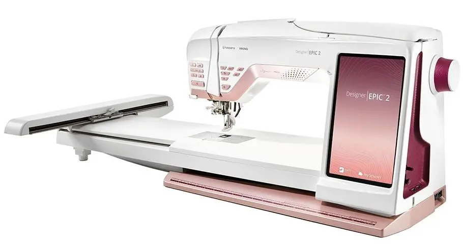 Masina de cusut Husqvarna Viking Designer Epic 2 (White/Pink) - 2