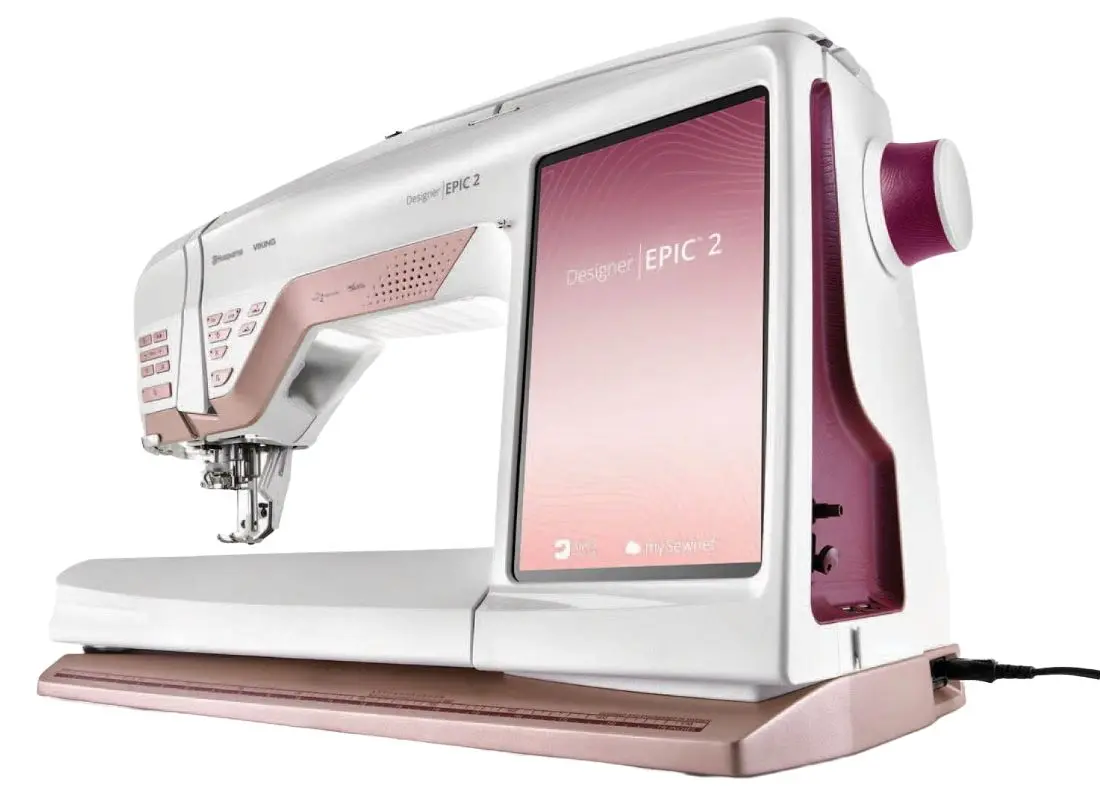Masina de cusut Husqvarna Viking Designer Epic 2 (White/Pink)