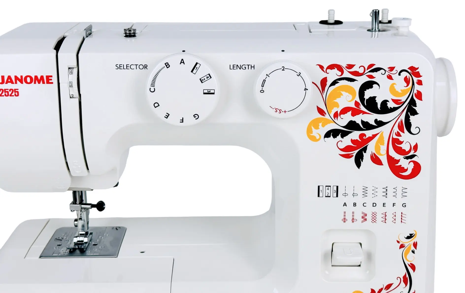 Mașină de cusut Janome 2525 (White)