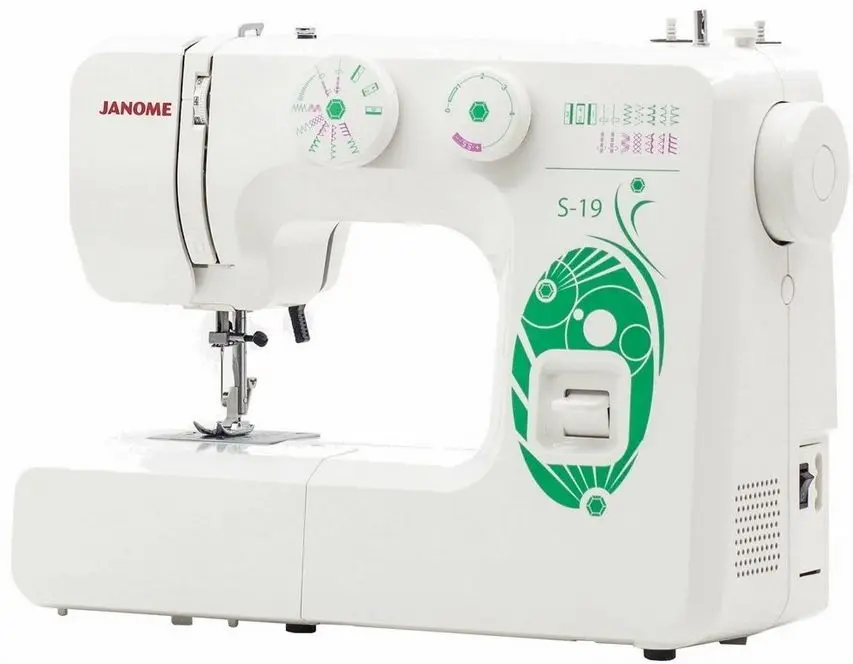 Masina de cusut Janome S-19 (White/Green)
