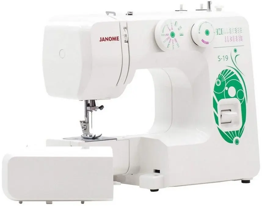Masina de cusut Janome S-19 (White/Green)