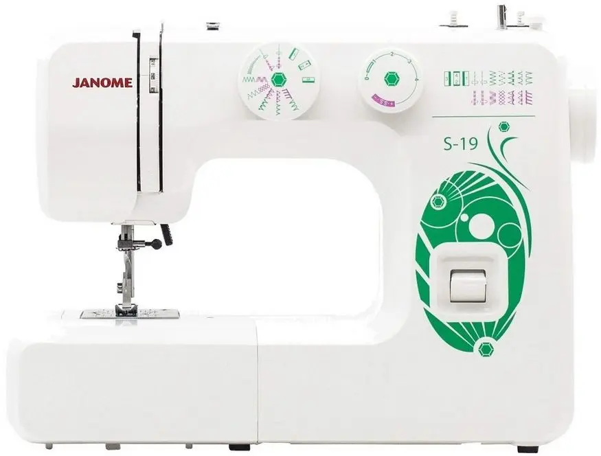 Masina de cusut Janome S-19 (White/Green)
