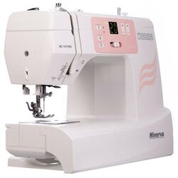 Mașină de cusut Minerva MC110 PRO (White/Pink) Thumb