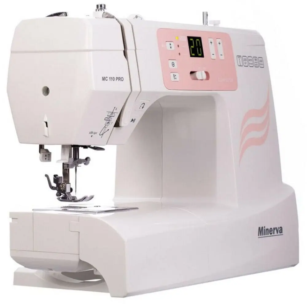Mașină de cusut Minerva MC110 PRO (White/Pink) - 5