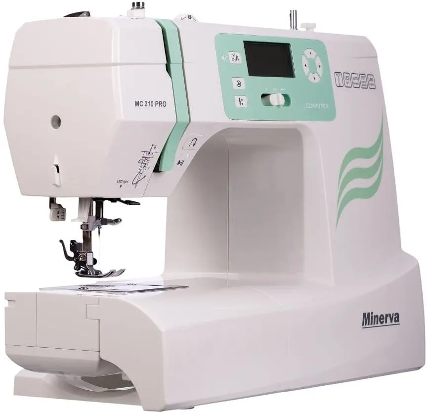 Masina de cusut Minerva MC210 Pro (White/Mint) - 7