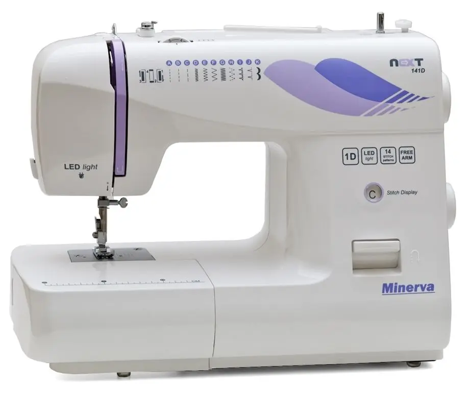 Mașină de cusut Minerva Next 141D (White/Violet)