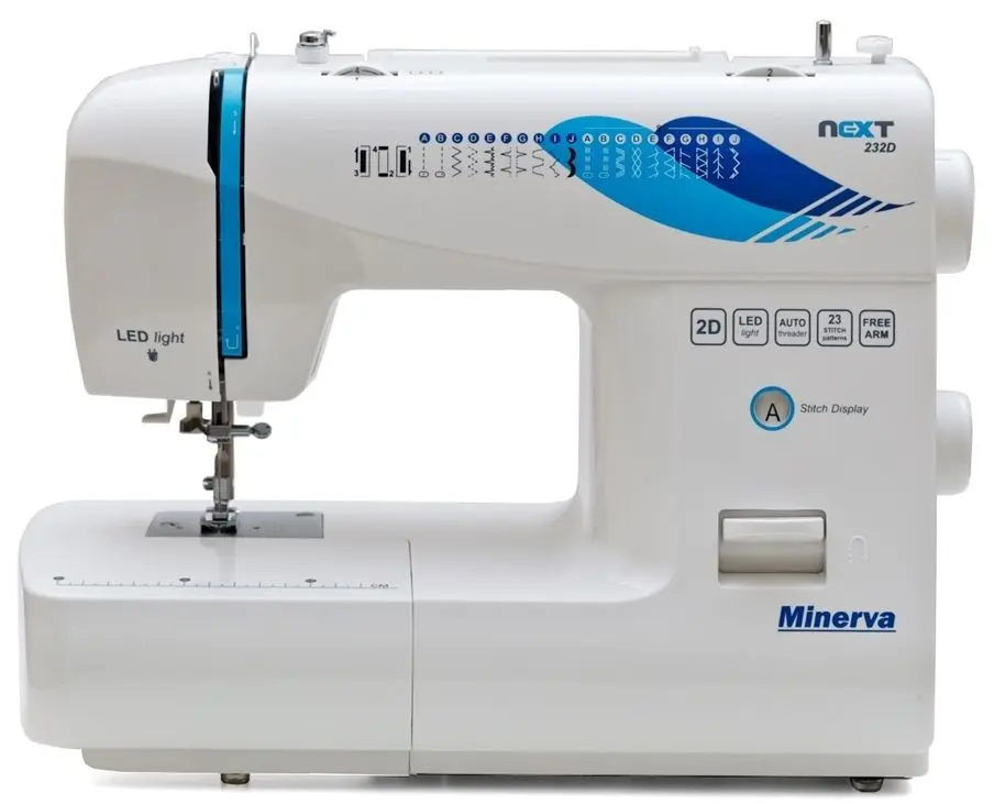 Mașină de cusut Minerva Next 232D (White/Blue)