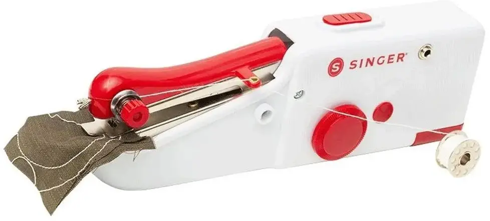 Mașină de cusut manuală Singer Mini 01663 (White/Red) - 2