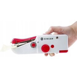 Mașină de cusut manuală Singer Mini 01663 (White/Red) Thumb