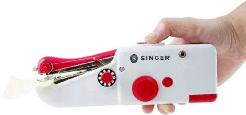 Mașină de cusut manuală Singer Mini 01663 (White/Red) - 4