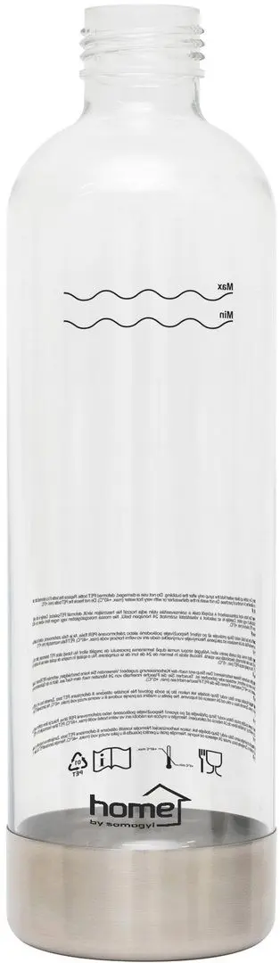 Бутылка для сифона для газирования Home HGSZG1000P (Transparent/Inox)
