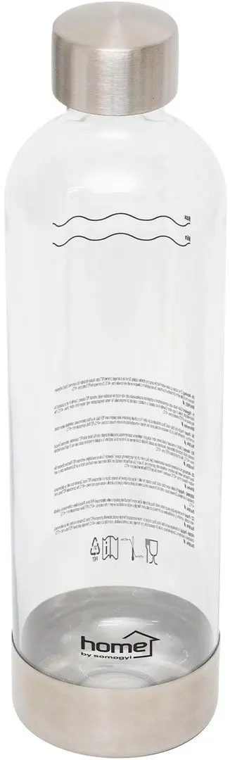 Бутылка для сифона для газирования Home HGSZG1000P (Transparent/Inox)