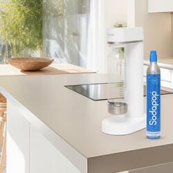 Сифон для газирования с картриджем CO2 Home HGSZG1000 (White/Inox) Thumb