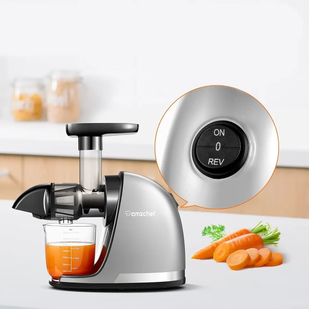 Соковыжималка Amzchef ZM1501 (Light Grey) - 3
