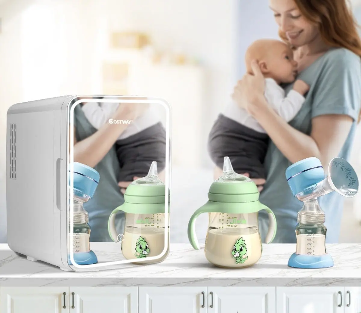 Mini frigider portabil Costway EP25581DE-WH (White)