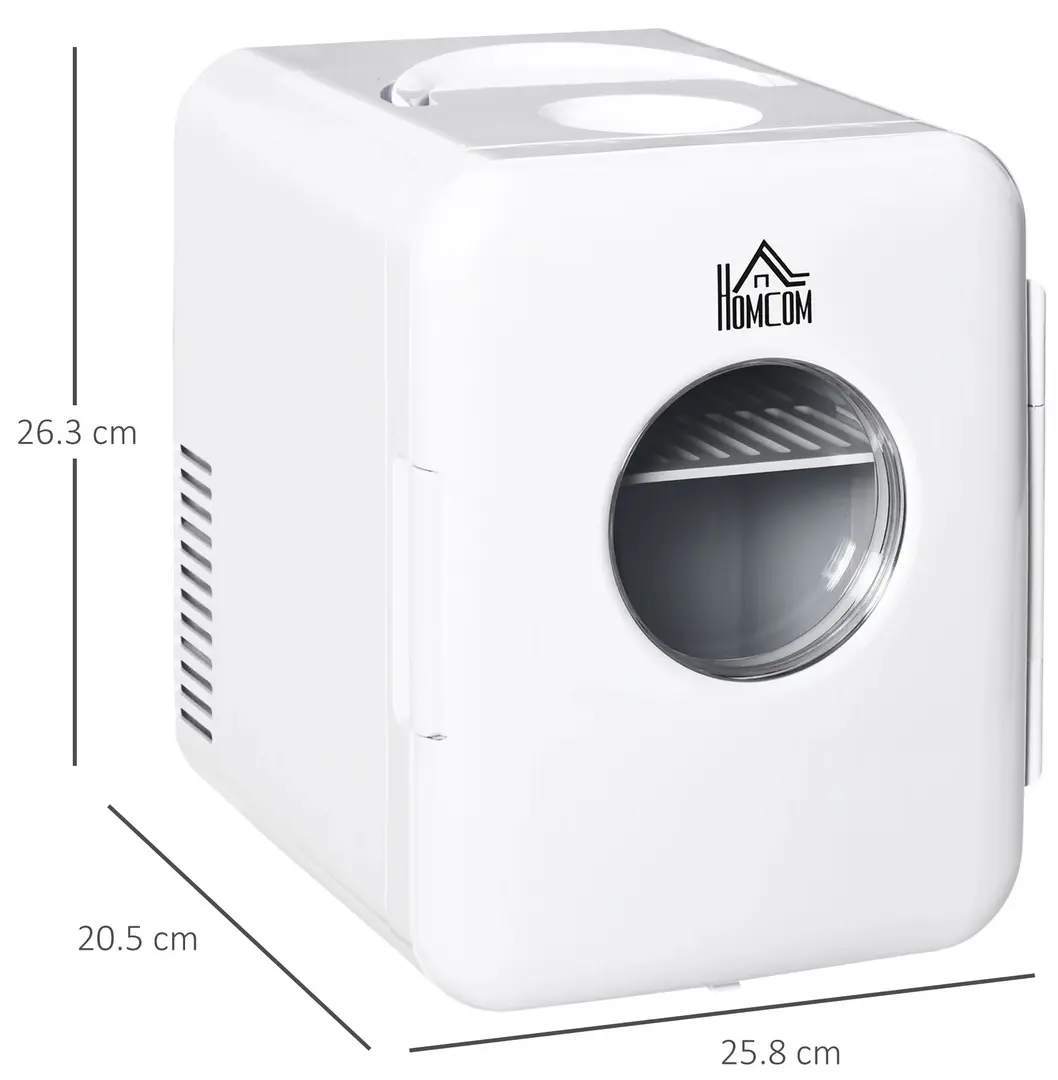 Mini frigider portabil Homcom C00-022V90 (White)