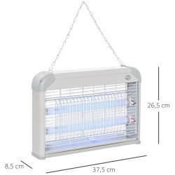 Lampa anti-insecte Outsunny 849-011 (White/Grey) Thumb