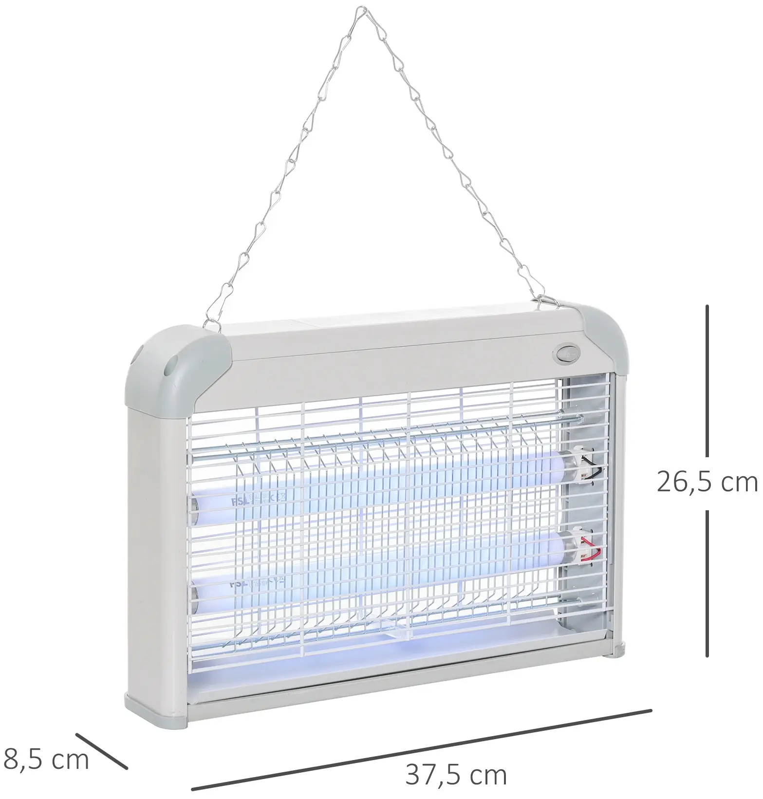 Lampa anti-insecte Outsunny 849-011 (White/Grey) - 4