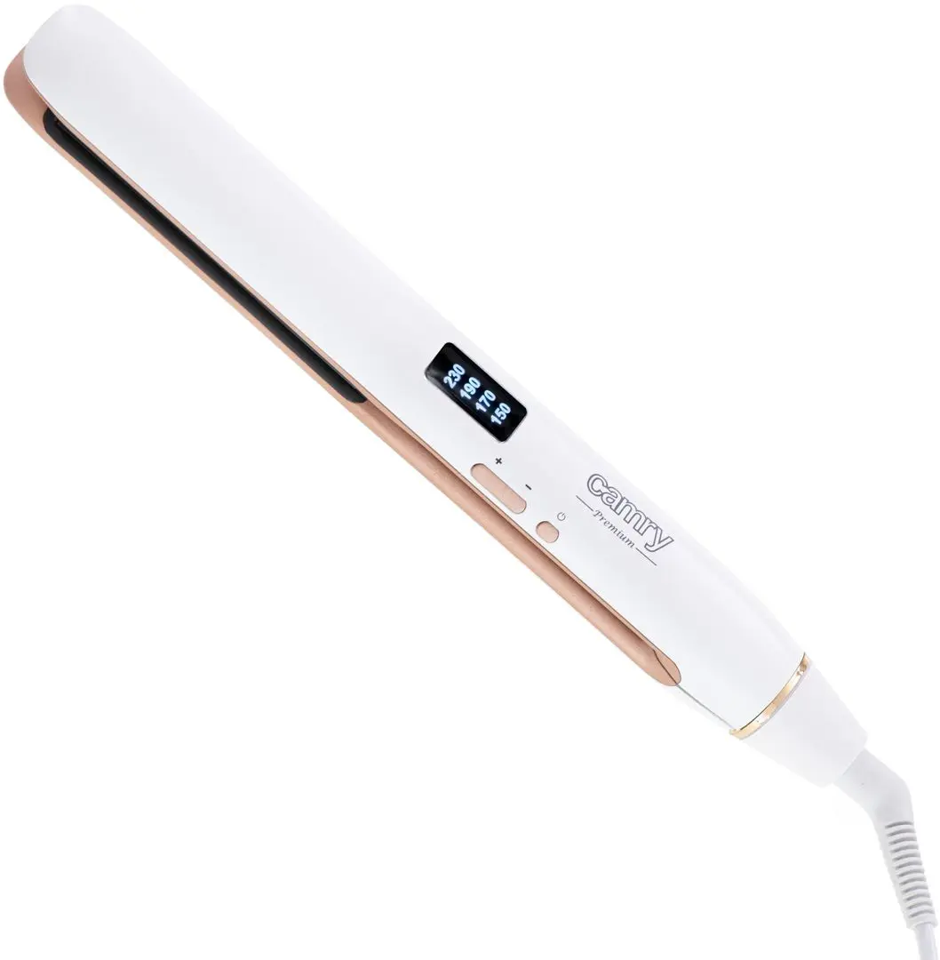 Placa de indreptat parul Camry CR 2322 (White/Gold)