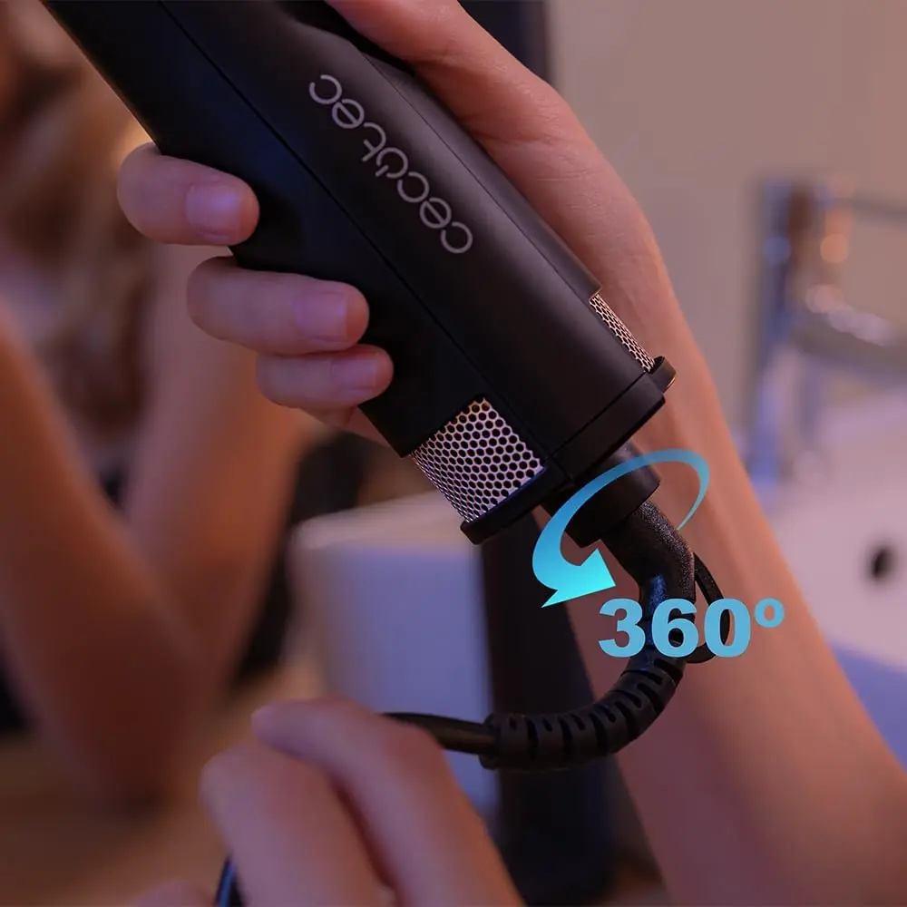 Uscator de par-perie Cecotec CeramicCare 3in1 Styler (Black)