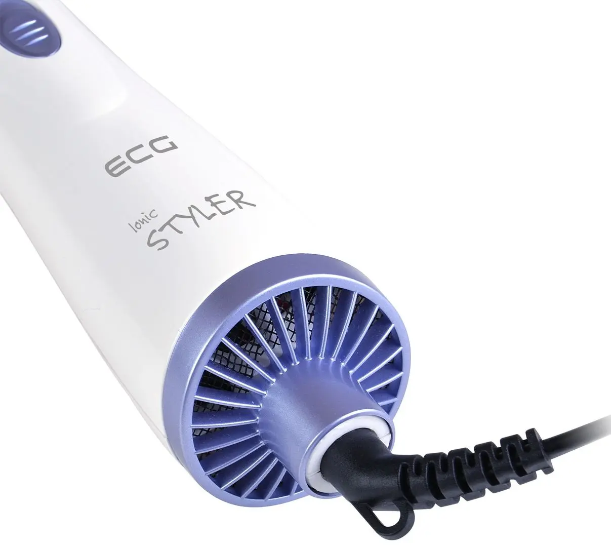 Фен-щетка ECG HK 130 ionic (White/Purple)