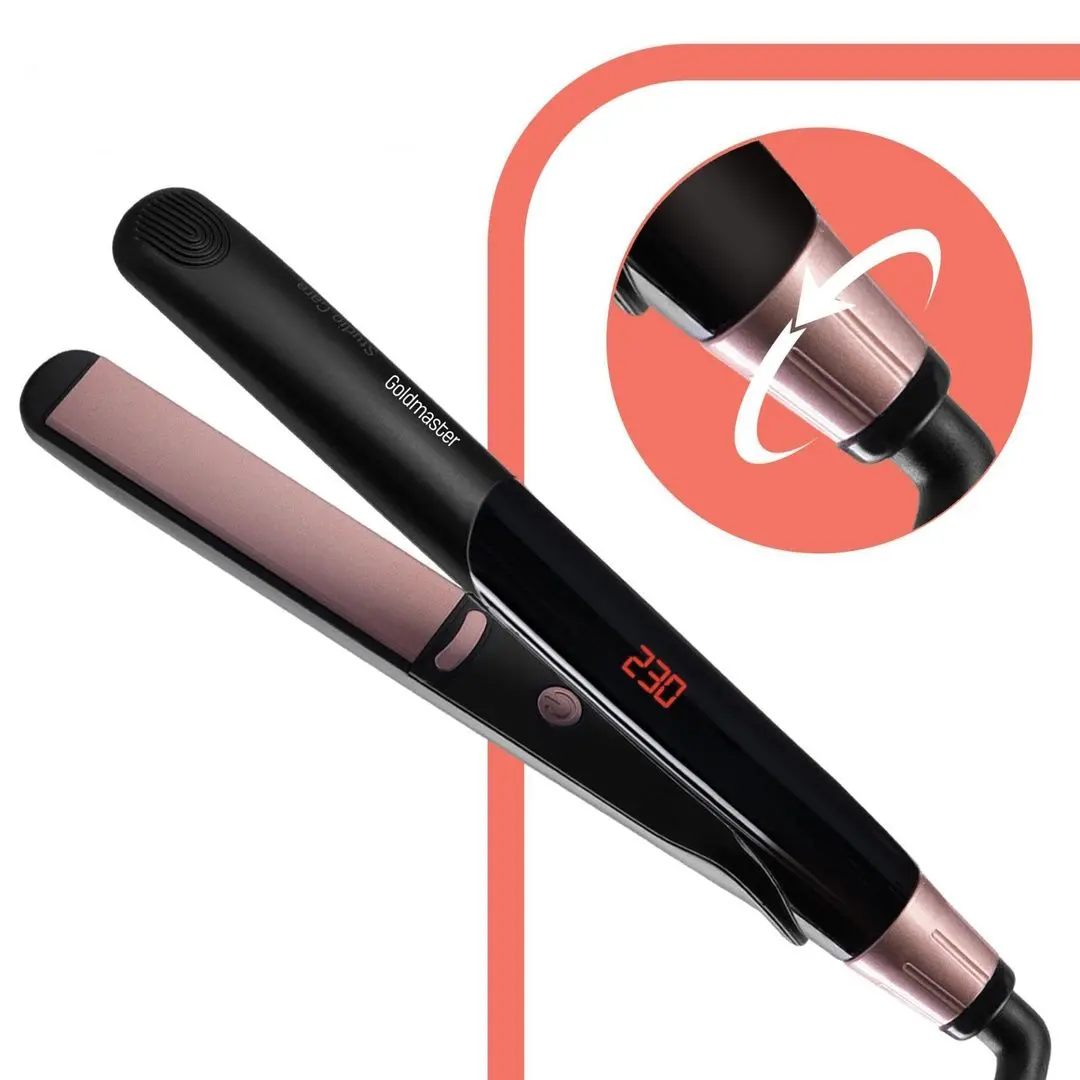 Placa de indreptat parul GoldMaster GM-7172 (Black)