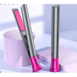 Placa pentru indreptat parul Hoco DAR02 (Grey/Pink) Thumb