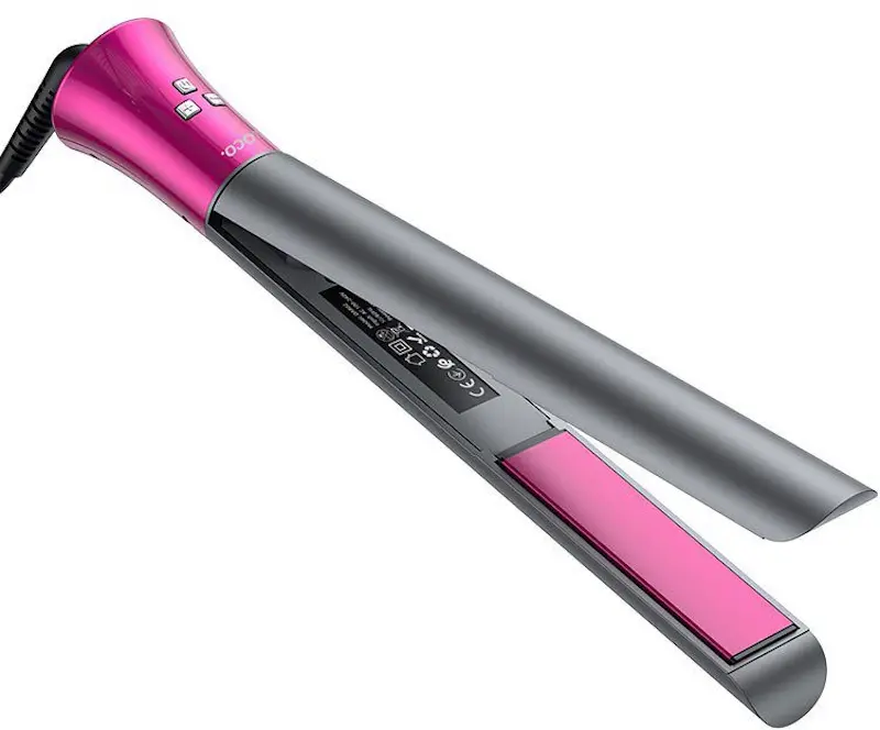 Placa pentru indreptat parul Hoco DAR02 (Grey/Pink)