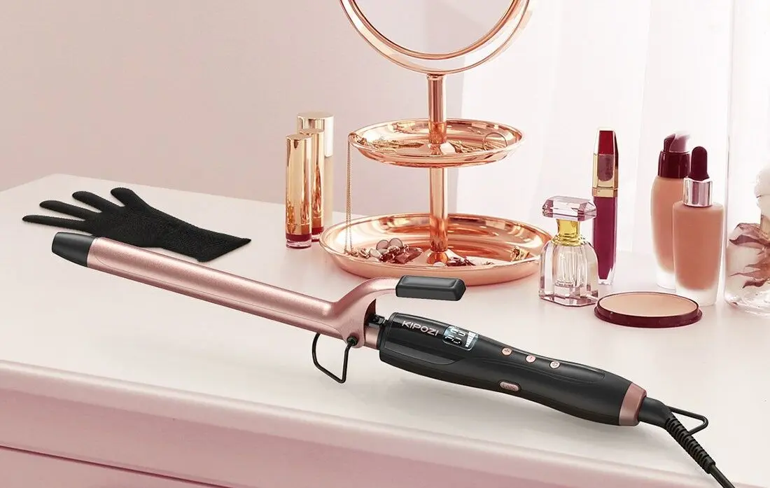 Ondulator de par Kipozi EU-216 (Black/Rose)