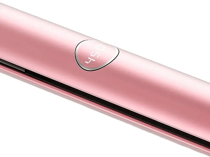 Placă pentru îndreptat părul Kipozi EU-V7 (Black/Pink)