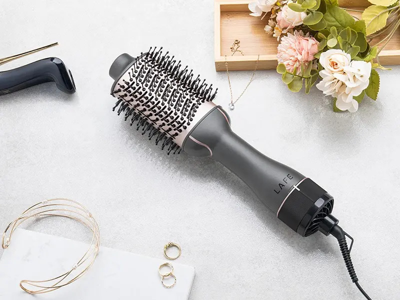 Uscator de par-perie Lafe Sleek & Shine Brush (Grey/Pink) - 5