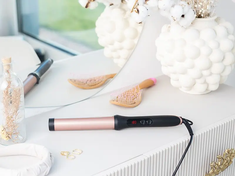 Ondulator de par Lafe Sleek & Shine 25mm (Black/Rose Gold) - 5