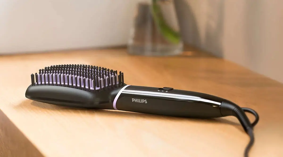 Расческа-выпрямитель Philips StyleCare Essential BHH880/00 (Black) - 6