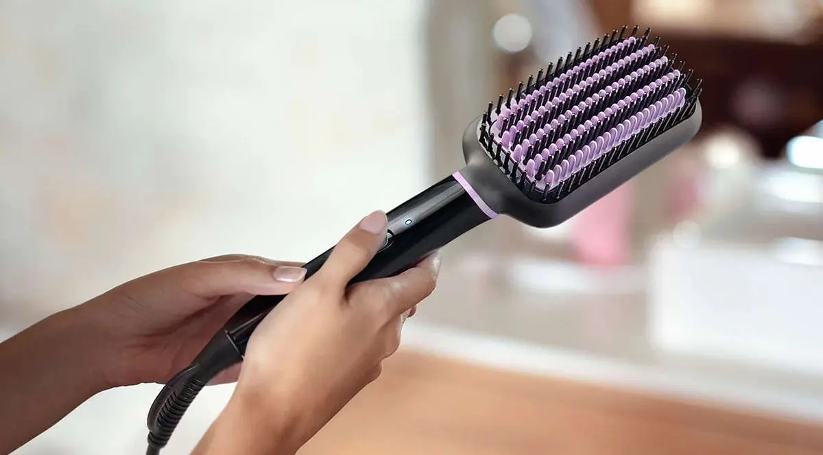 Расческа-выпрямитель Philips StyleCare Essential BHH880/00 (Black) - 7