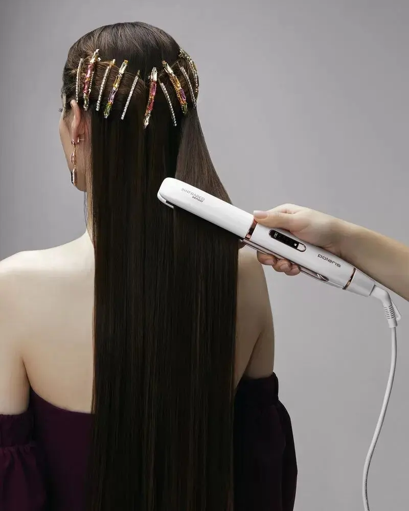 Placa de indreptat parul Polaris PHS 2022KT InfraRed (White/Rose Gold)