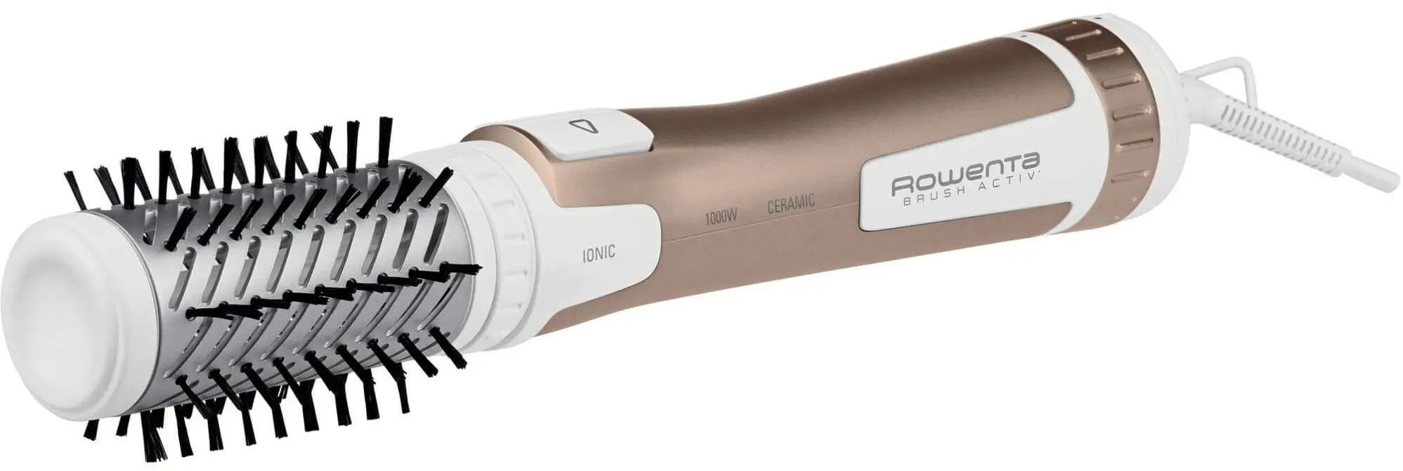 Uscator de par-perie Rowenta Brush Activ Compact CF9520 (White/Gold)