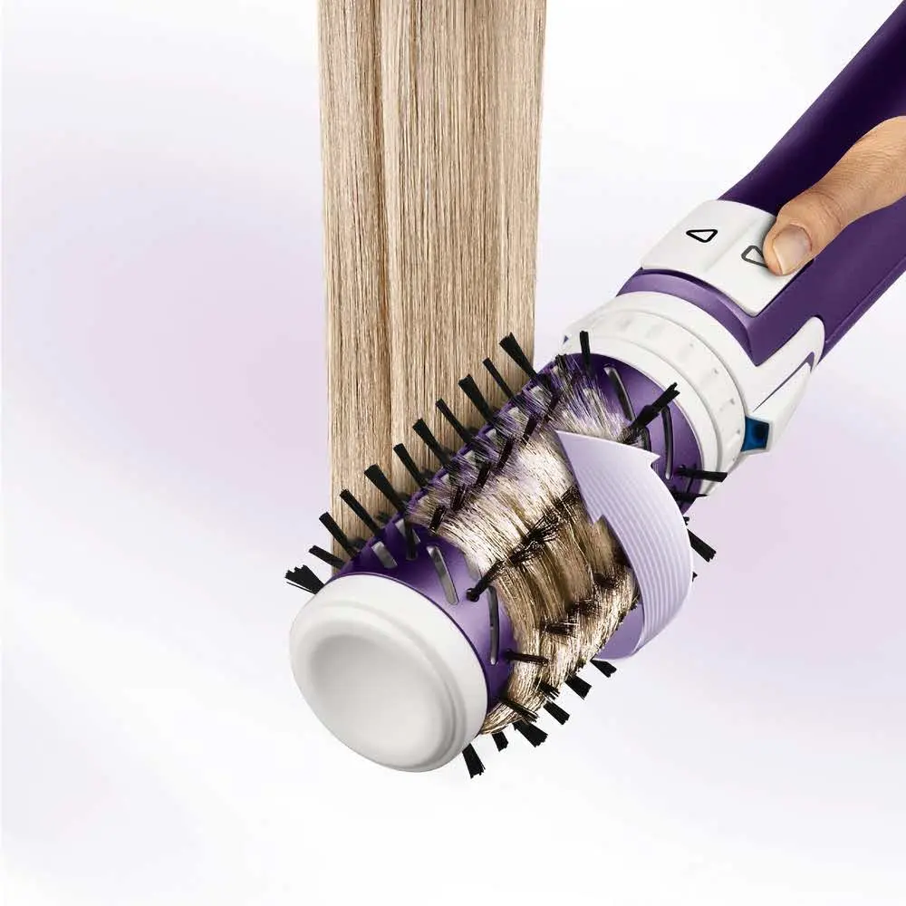 Фен-щетка Rowenta Brush Active Volume&Shine CF9530F0 (White/Purple) - 5