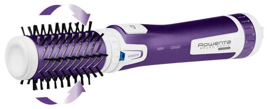 Фен-щетка Rowenta Brush Active Volume&Shine CF9530F0 (White/Purple) - 3