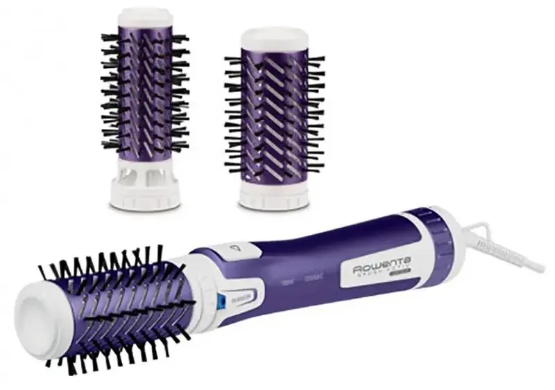 Фен-щетка Rowenta Brush Active Volume&Shine CF9530F0 (White/Purple) - 4