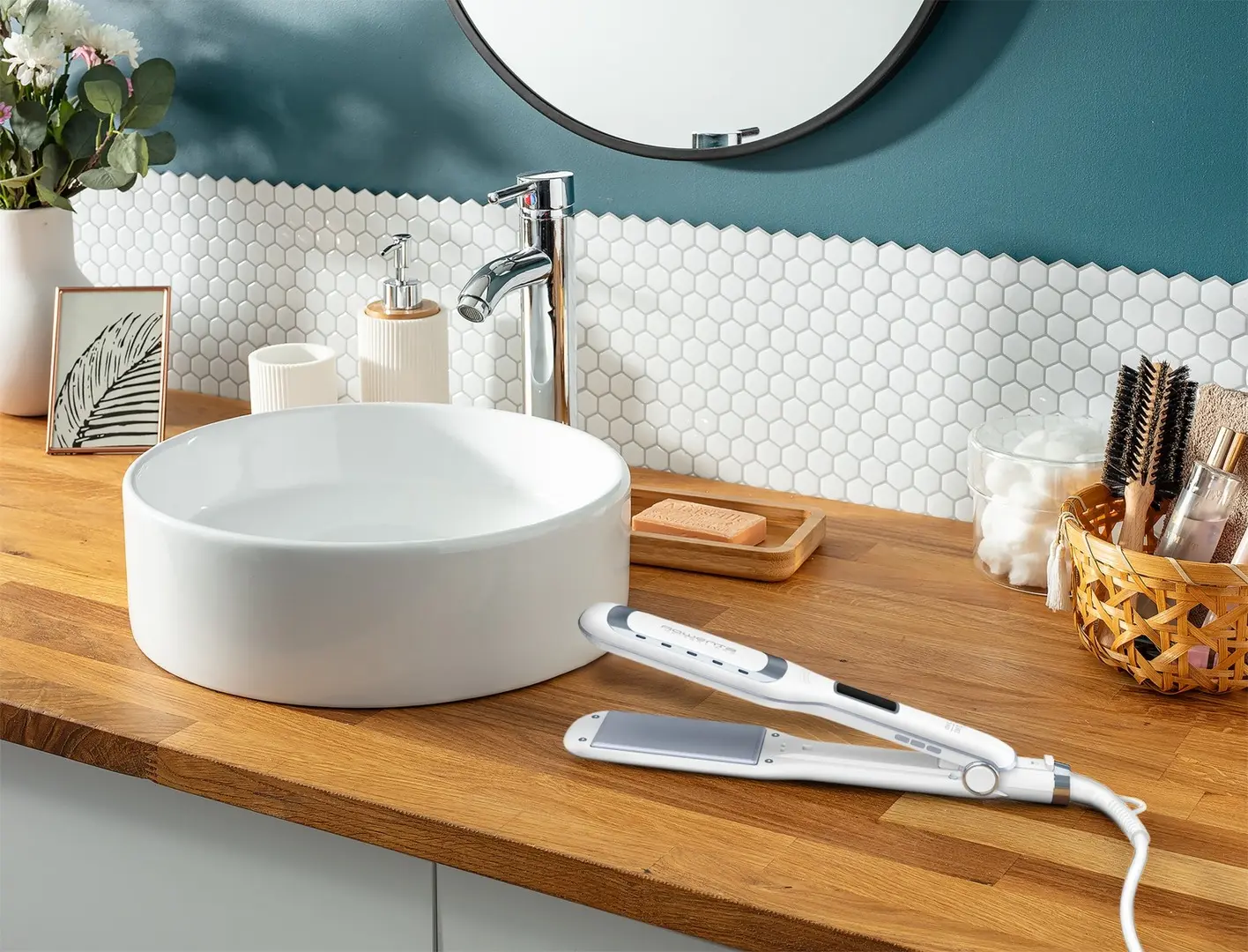 Placa de indreptat parul Rowenta Wet&Dry Pro SF5010F0 (White)