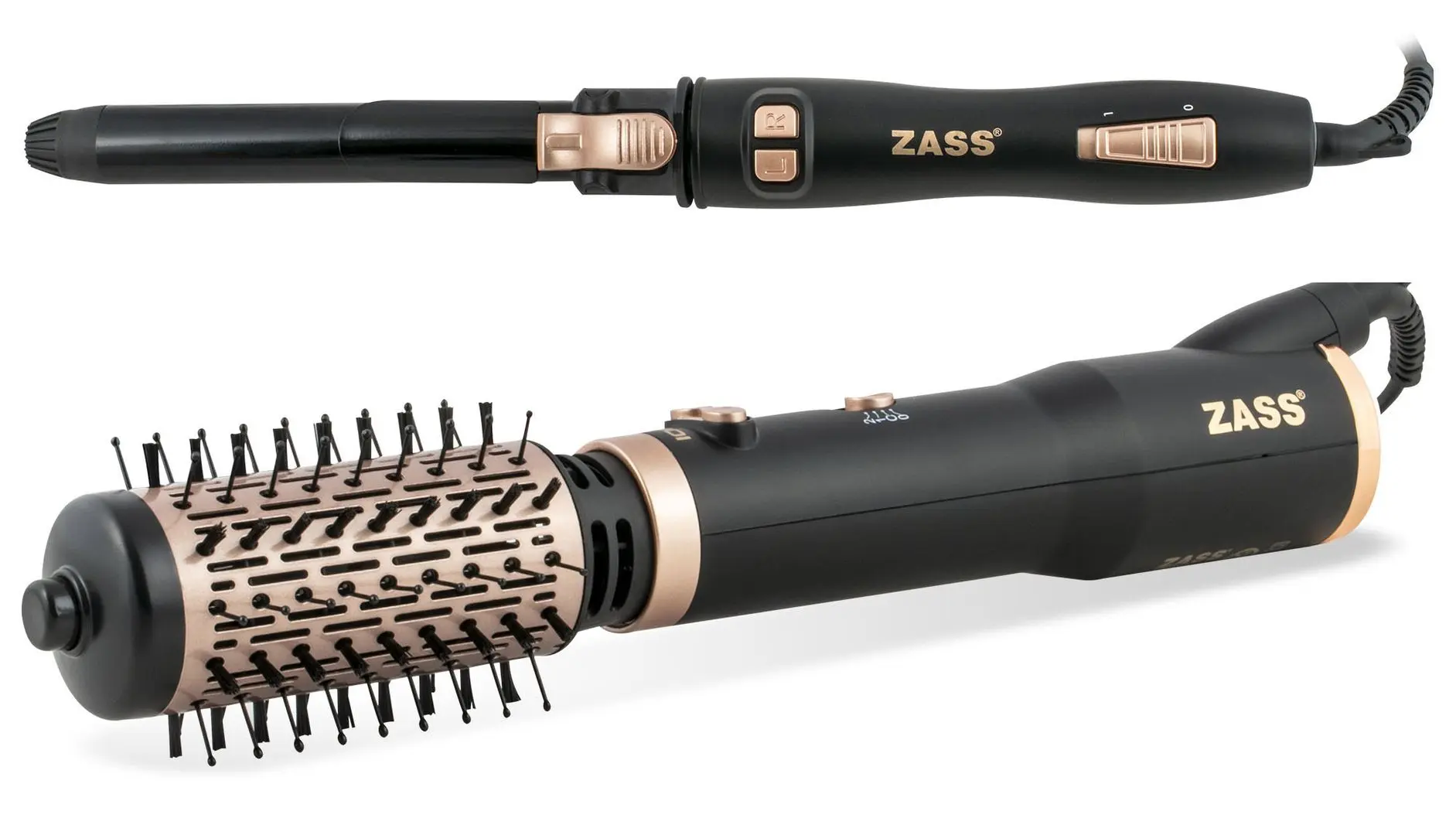 Set  aparate de coafat Zass ZRC 01 + ZRB 01 (Black/Golden)