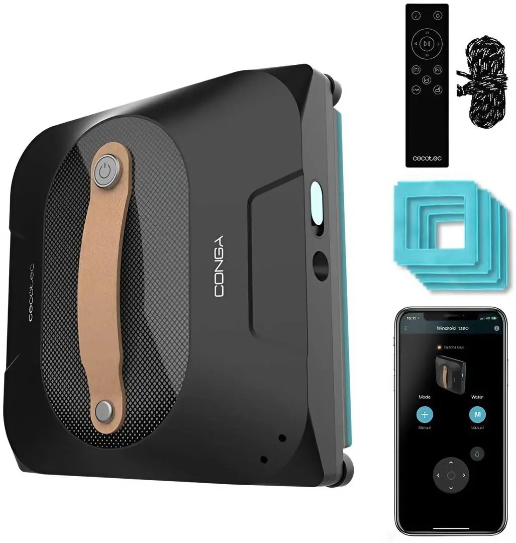 Оконный робот-пылесос Cecotec Conga WinDroid 1390 Double Spray (Black) - 2