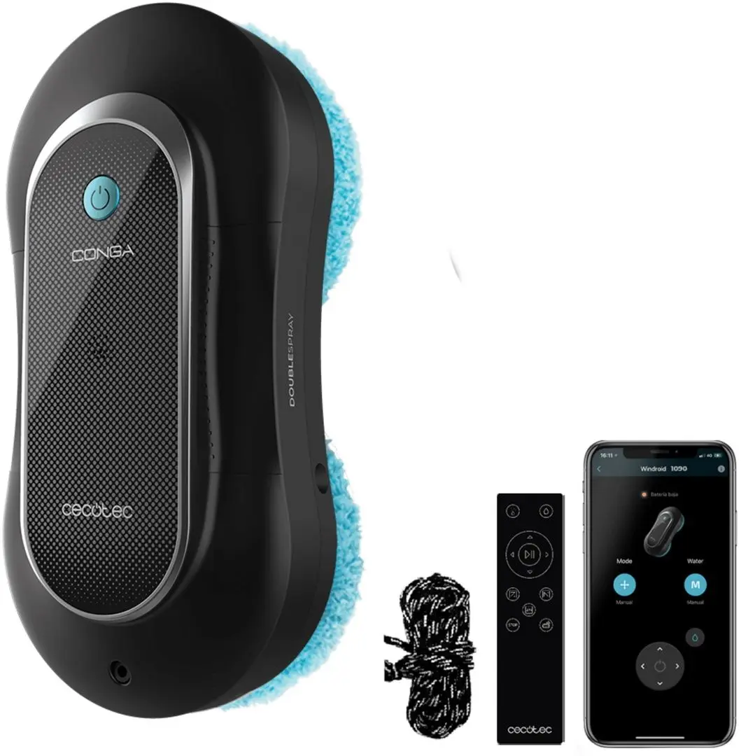 Оконный робот-пылесос Cecotec WinDroid 1090 Double Spray (Black) - 3