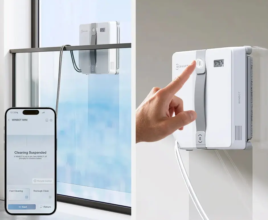 Aspirator-robot pentru fereastra Ecovacs Winbot Mini (White)