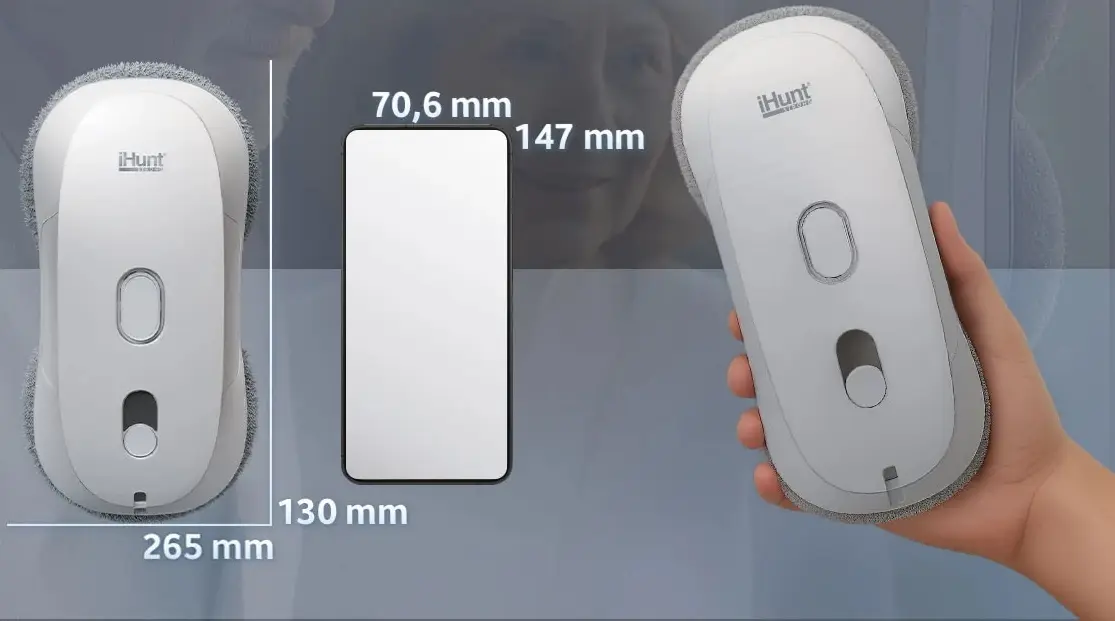 Aspirator-robot pentru fereastră iHunt Smart Window Robot 3 Ultra (White) - 8